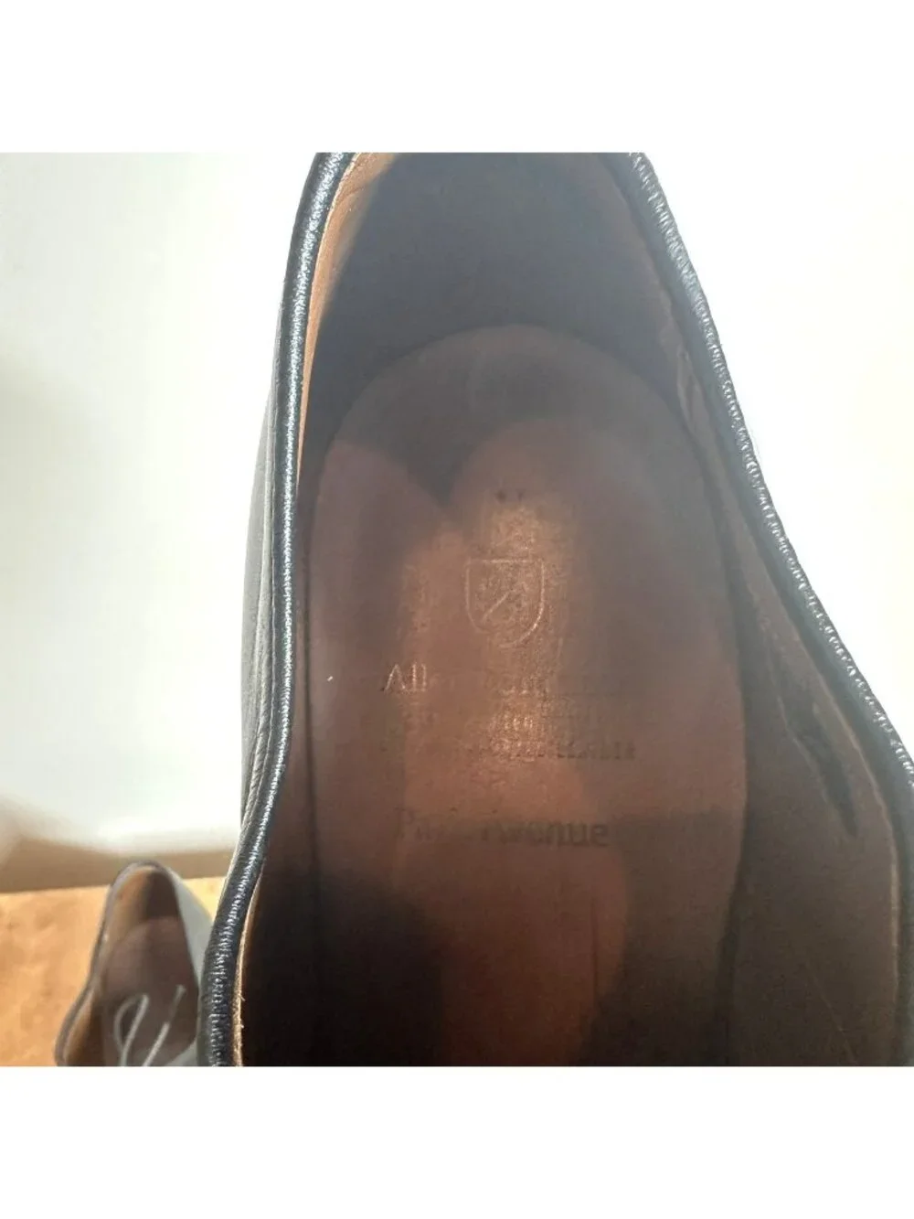 Allen Edmonds Park Avenue Black Leather Cap Toe Oxford Dress Shoes 10.5 D